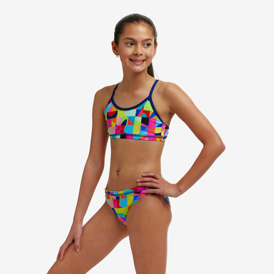 Funkita Girls Two Piece - On the Grid