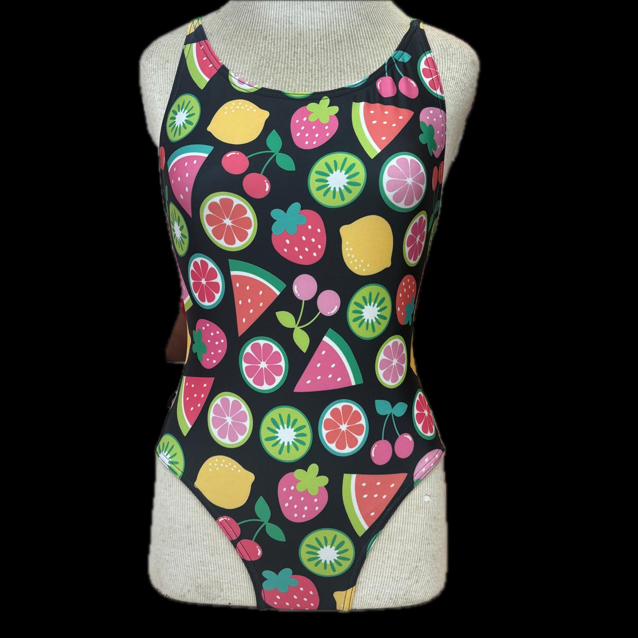Rippled Effect Girls One Piece - Tuti Fruiti