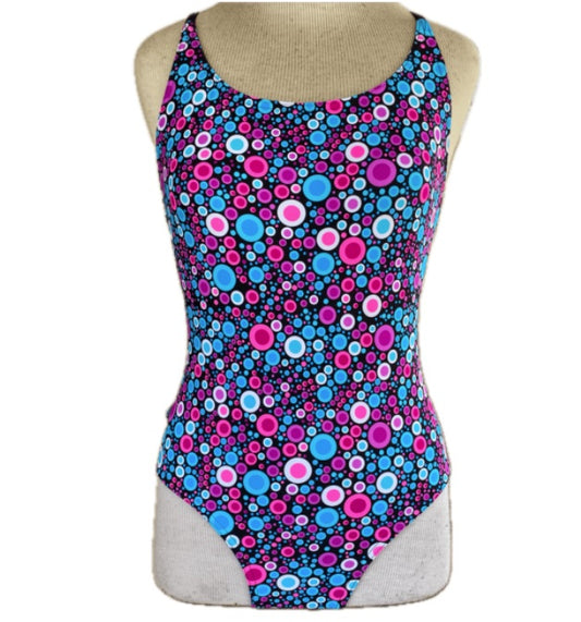 Rippled Effect Girls One Piece - Lumo Bubbbles