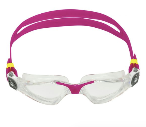 Aquasphere Kayenne Compact - Clear Lens - Transparent/Raspberry Swim Goggles