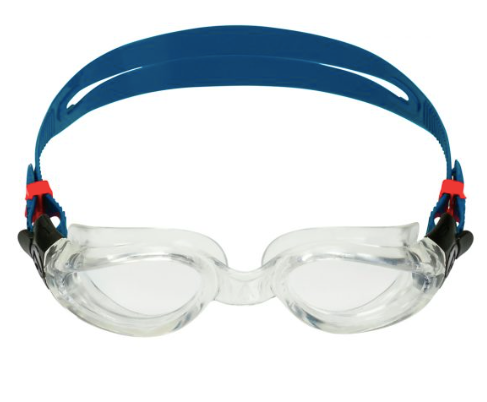 Aquasphere Kaiman - Clear Lens - Clear/Petrol Swim Goggles