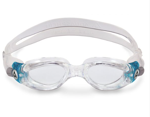 Aquasphere Kaiman Compact - Clear Lens - Transparent/Transparent-Blue Swim Goggles