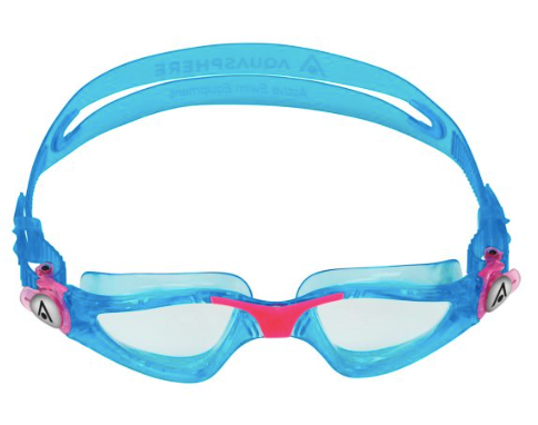 Aquasphere Kayenne Junior - Clear Lens - Aqua/Pink Swim Goggles