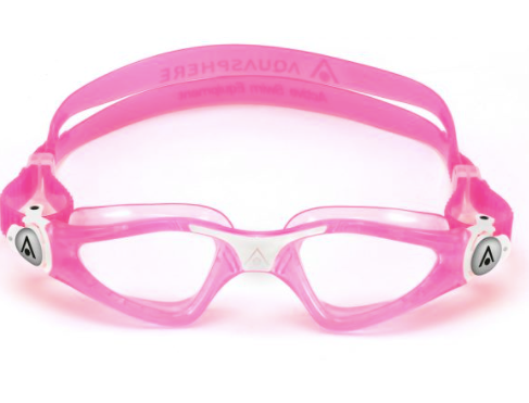 Aquasphere Kayenne Junior - Clear Lens - Pink/White Swim Goggles