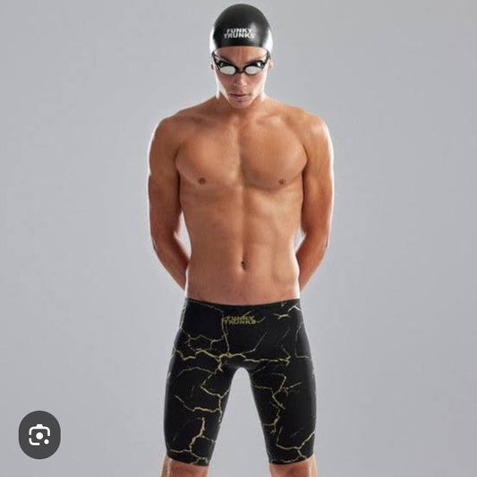 Funky Trunks Mens Jammers - Cracked Gold