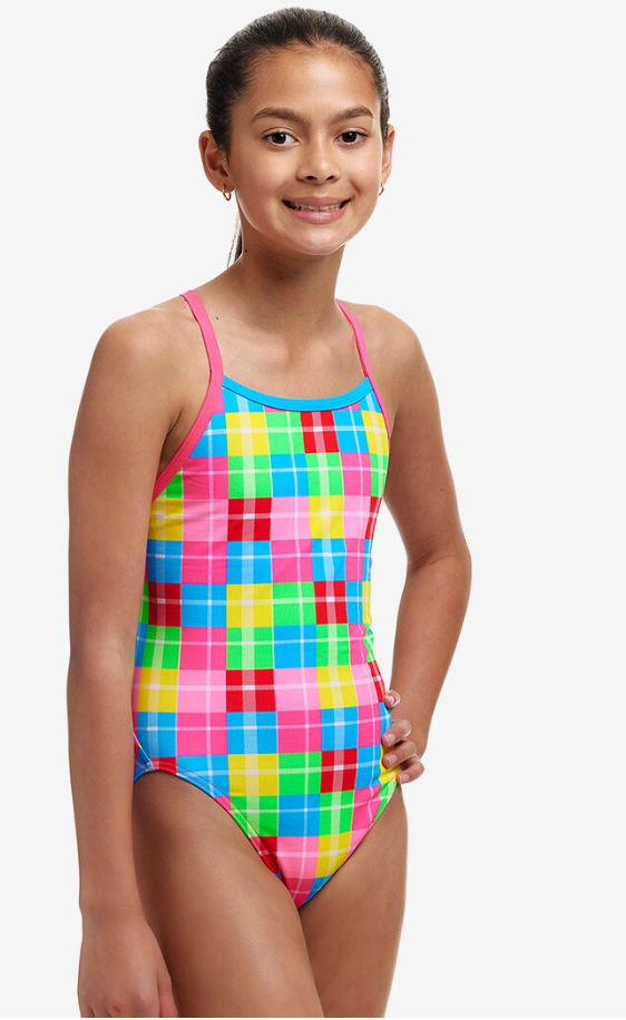 Funkita Girl's Single Strap One Piece - Party Patch