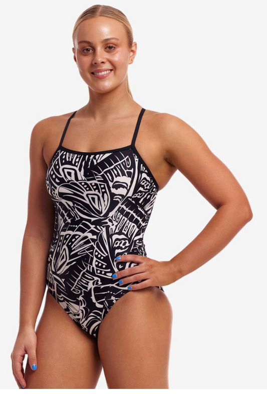 Funkita Womens One Piece Single Strap - Night Flyer