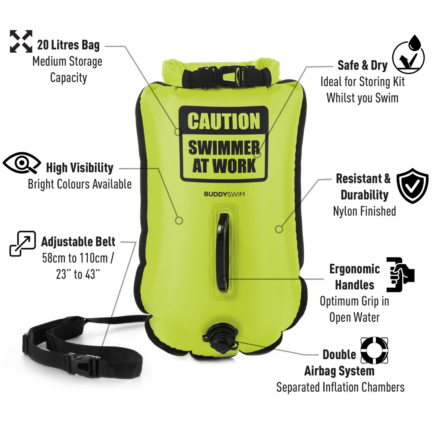Buddyswim 20lt Drybag buoy