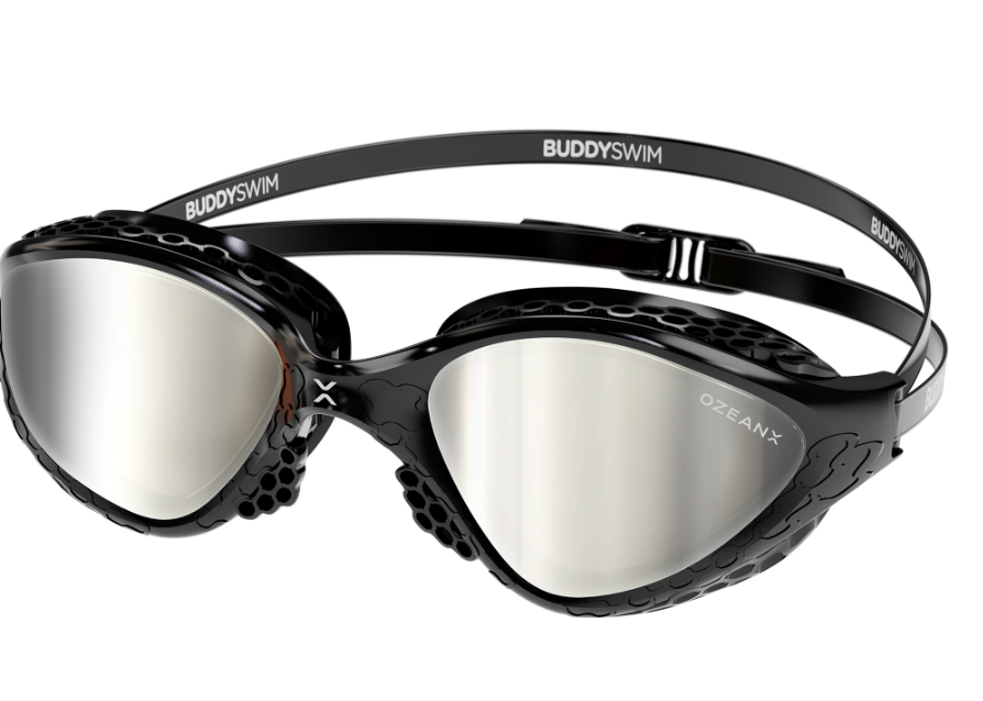 Buddyswim OzeanX Goggles Bk/silver mirror