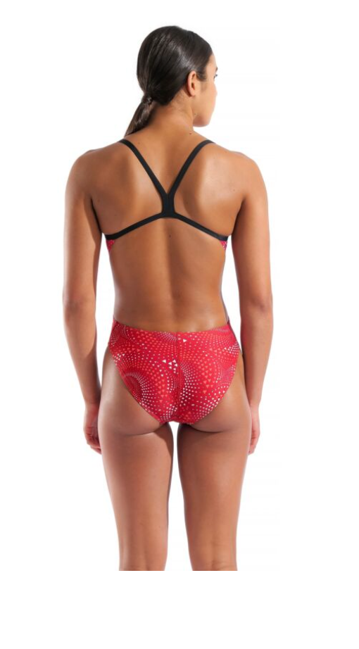 Arena Womens Fireflow challenge back - black/team red