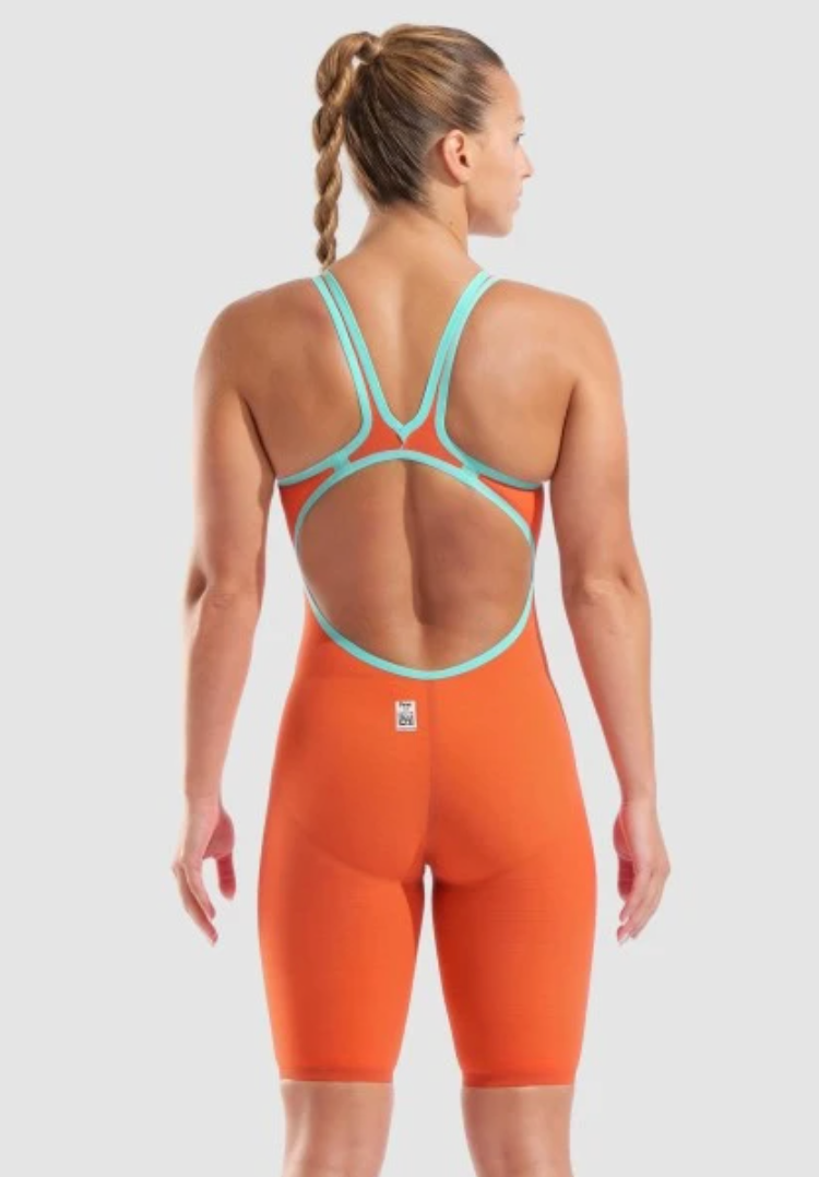 Arena Womens Powerskin Carbon Air 2 Open Back -  Sunset Coral