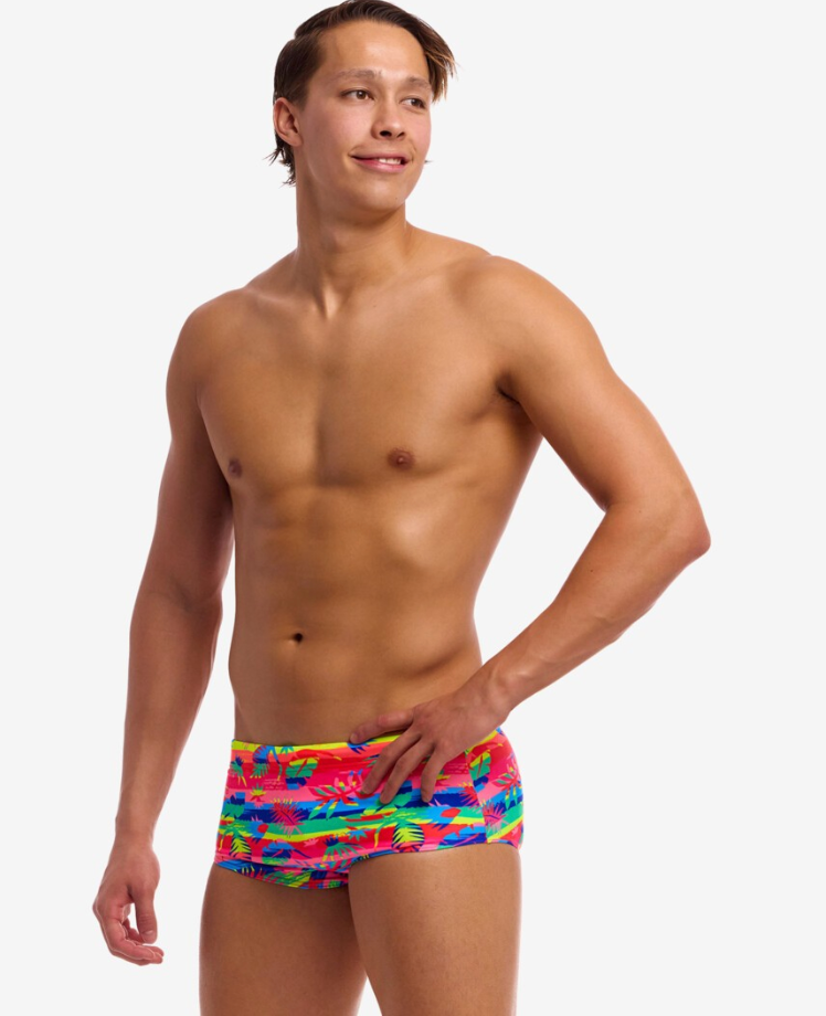 Funky Trunks Mens Sidewinder Trunks - Free Foliage