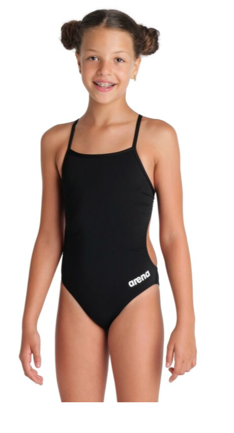 Arena Girls Team Challenge one piece : black/wt