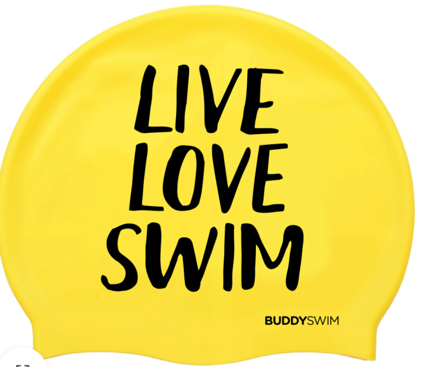 Buddyswim Live Love Swim Silicone cap