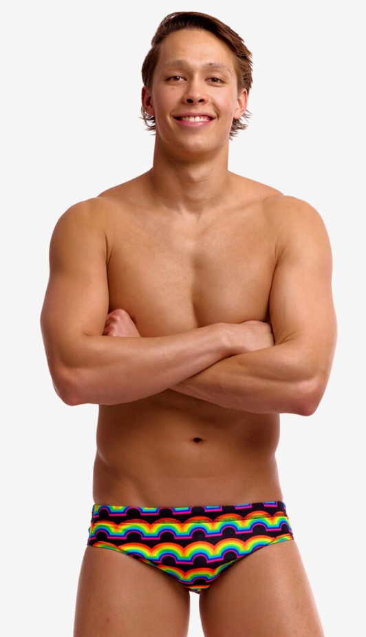 Funky Trunks Mens Briefs - Rainbowie