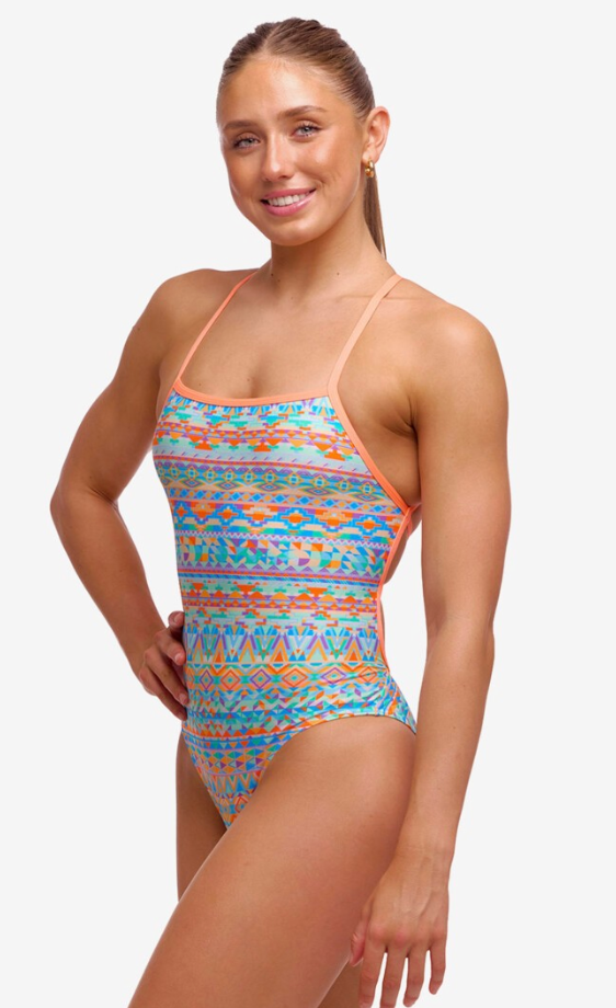 Funkita Womens Strapped In One Piece - Ship Shape