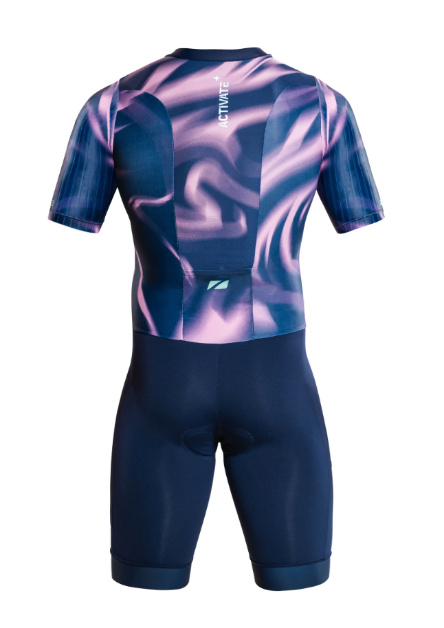 Zone3 Men's Activate+ Trisuit : navy/purple