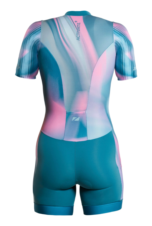Zone3 Women's Activate+ Trisuit : Teal/pink