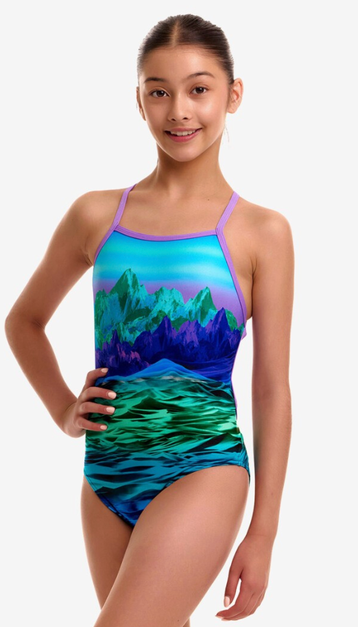 Funkita Girls Strapped In One Piece - Mintie Montie