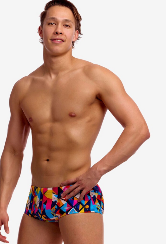 Funky Trunks Mens Classic Trunks - Broken Blox
