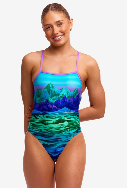 Funkita Womens Strapped In One Piece - Mintie Montie