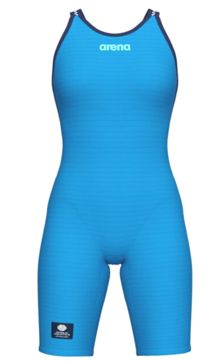 Arena Womens Powerskin Carbon Air 3 Open Back -  Blue/cosmo