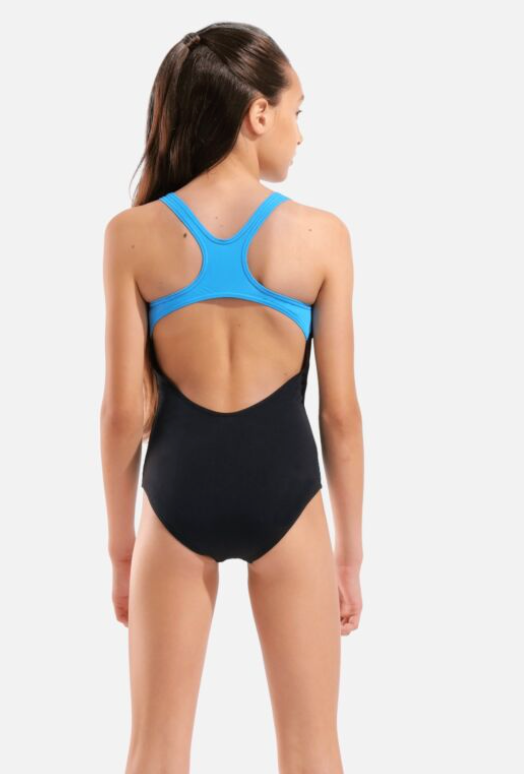 Arena Girls Graphic pro back : black/turquoise