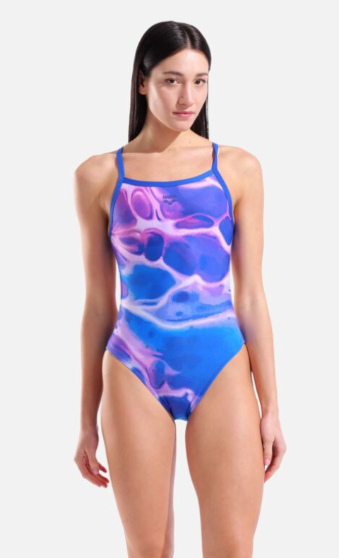 Arena Womens Earth Challenge back neon blue
