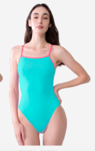 Taupoc Ladies Open Back : Tiffany Blue & Pink