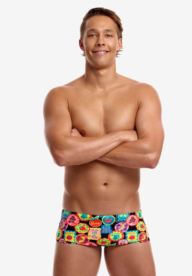 Funky Trunks Mens Sidewinder Trunks - Berry Good