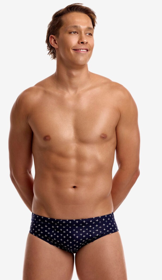 Funky Trunks Mens Seamed Brief - Very Cross
