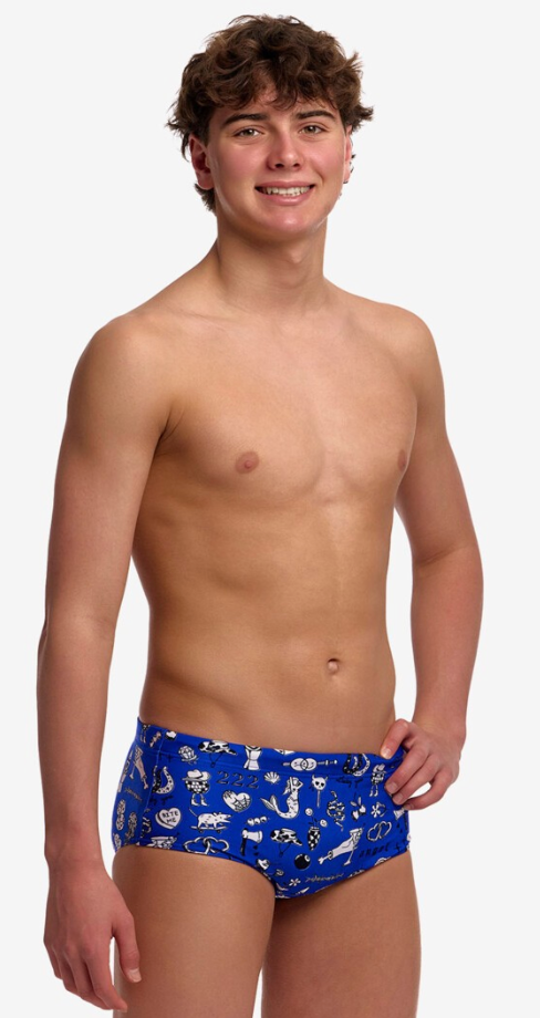 Funky Trunks Boys Sidewinder Trunks - Scratchy