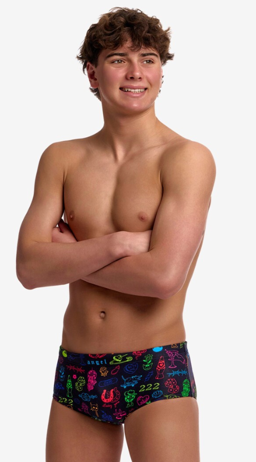 Funky Trunks Boys Sidewinder Trunks - Doodles