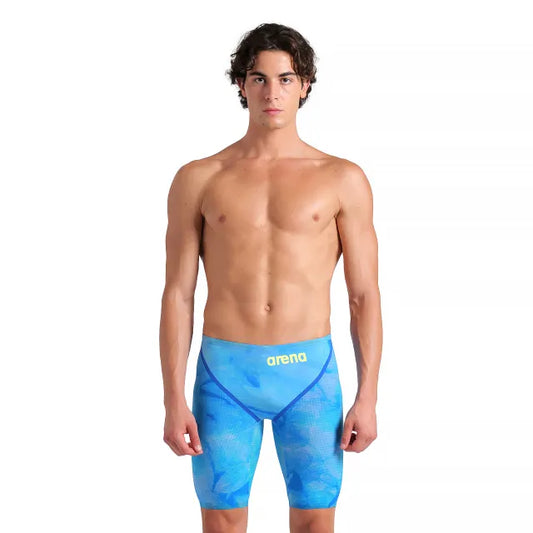 Arena Mens Powerskin Carbon Glide Jammers - Tie Dye Cobalt Blue