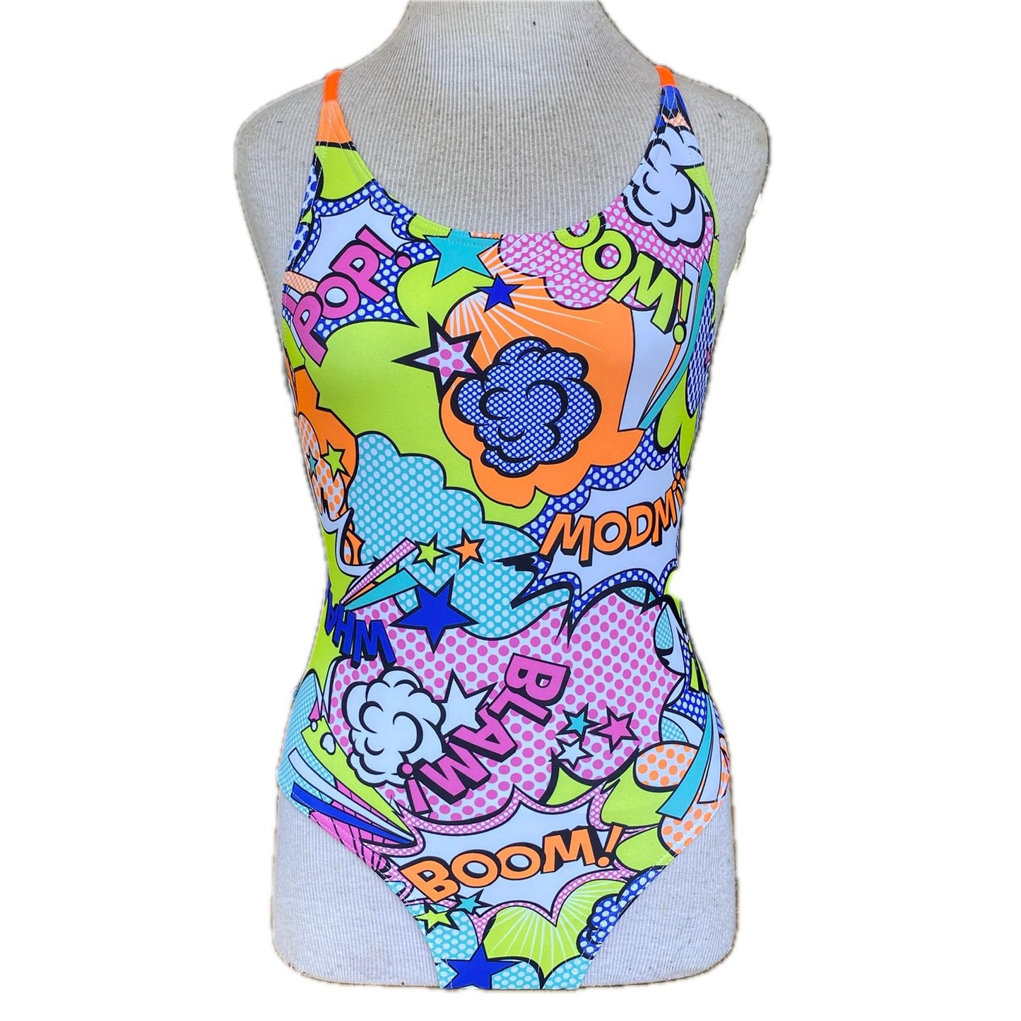 Rippled Effect Womens One Piece - Comic Strip