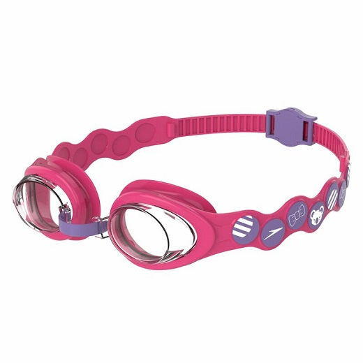 Speedo Infant Spot Goggles (Pink/Purple/Clear Lens) - 2-6 years age