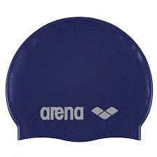 Arena Classic Silicone Caps: Black, Navy, Silver, FluoRed, Fushcia