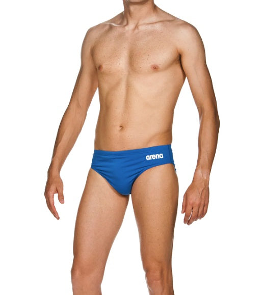Arena Mens Solid Brief - Navy/White