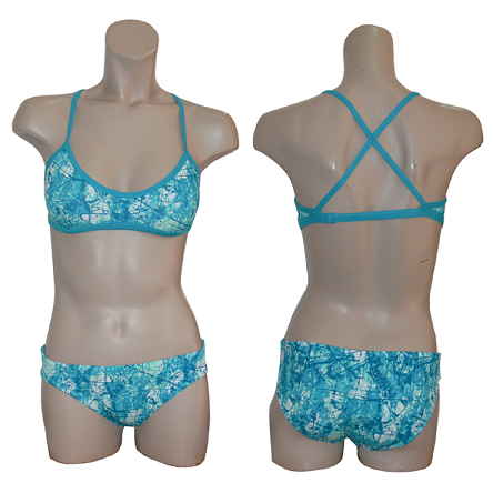 TYR Women Bayou Crossfit Two Piece Work Out Bikini - Sea Green