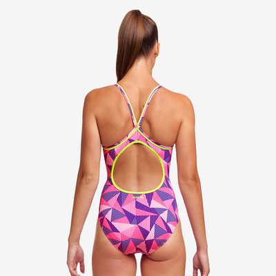 Funkita Womens Diamond Back One Piece - Little Pinky