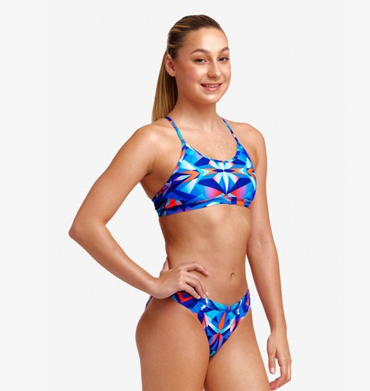 Funkita Girl's Racer Back Two Piece - Mad Mirror