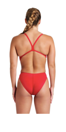 Arena Womens One Piece Challenge Team Solid - Red/White (New)